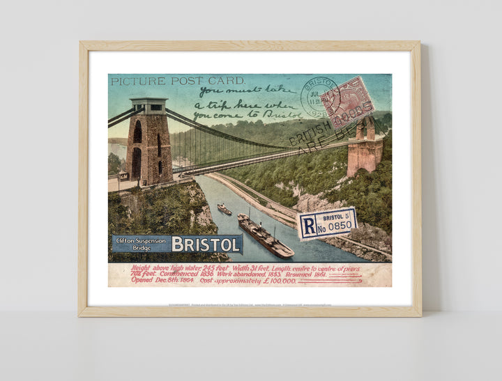 Clifton Suspension Bridge, Bristol - Art Print