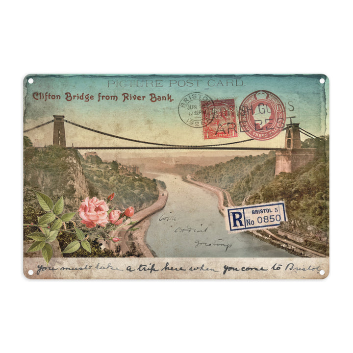 Clifton Suspension Bridge, Bristol Metal Sign