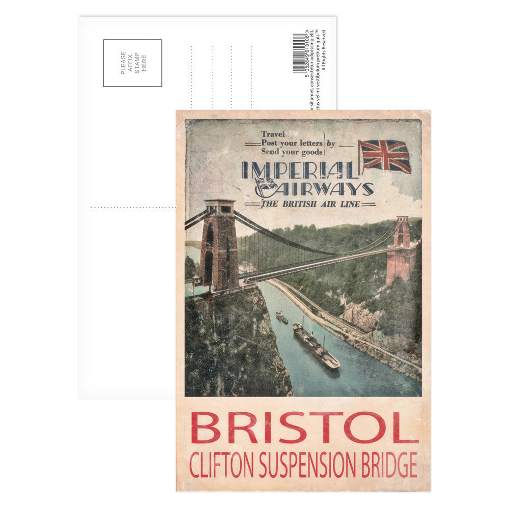Clifton Suspension Bridge, Bristol Postcard Pack