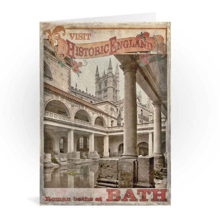 Roman Baths, Bath Greeting Card 7x5