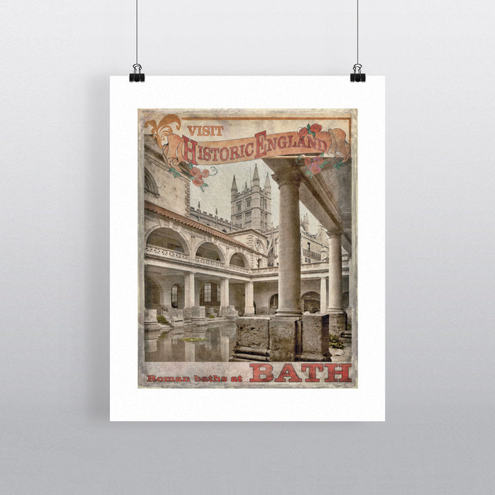 Roman Baths, Bath 90x120cm Fine Art Print