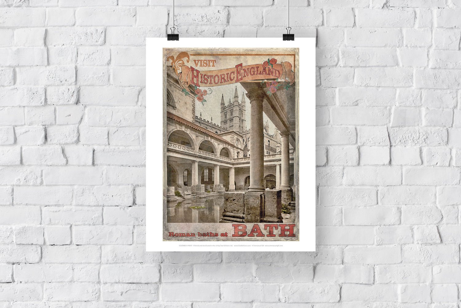 Roman Baths, Bath - Art Print
