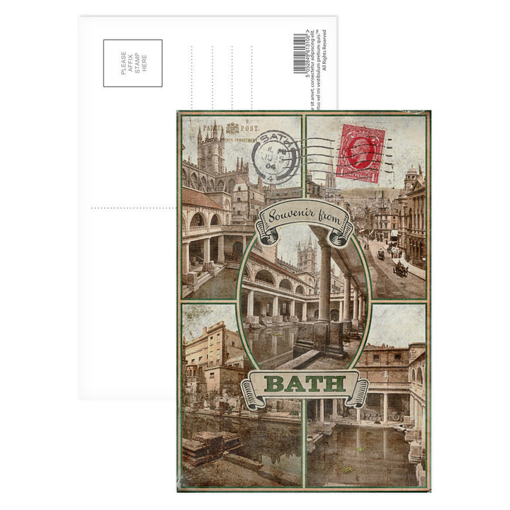 Souvenir from Bath Postcard Pack