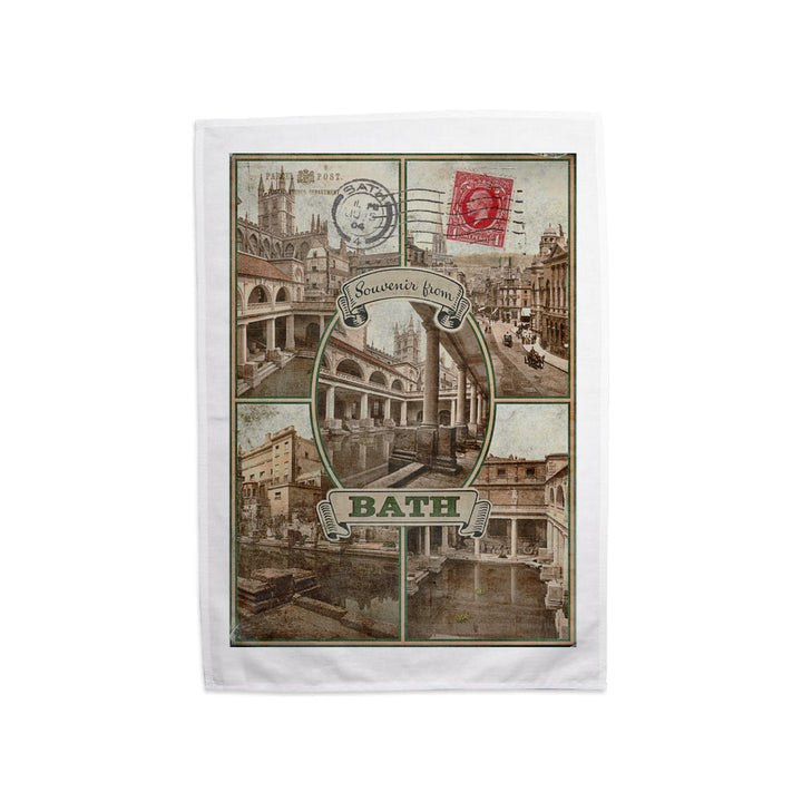 Souvenir from Bath Tea Towel
