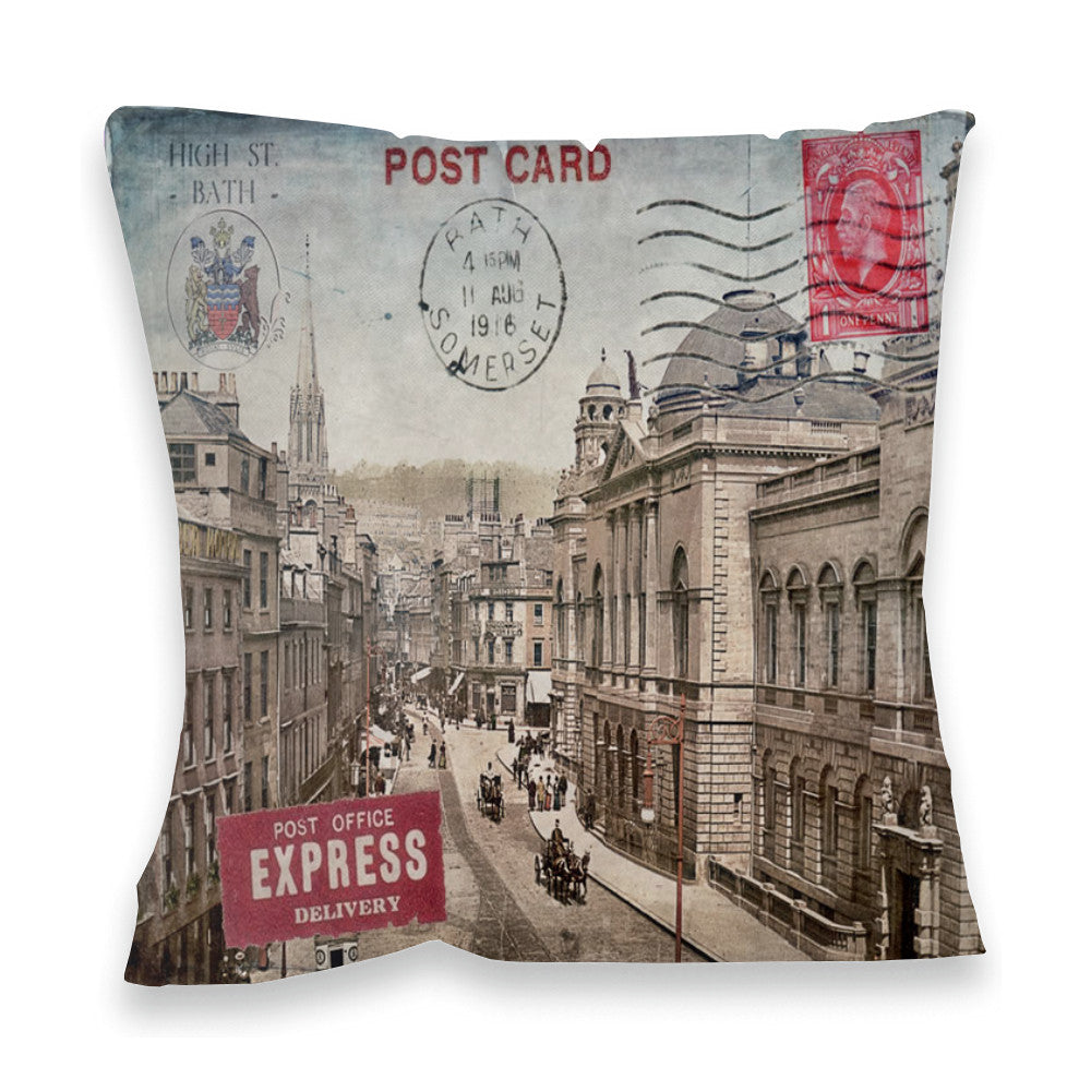 High St, Bath Fibre Filled Cushion