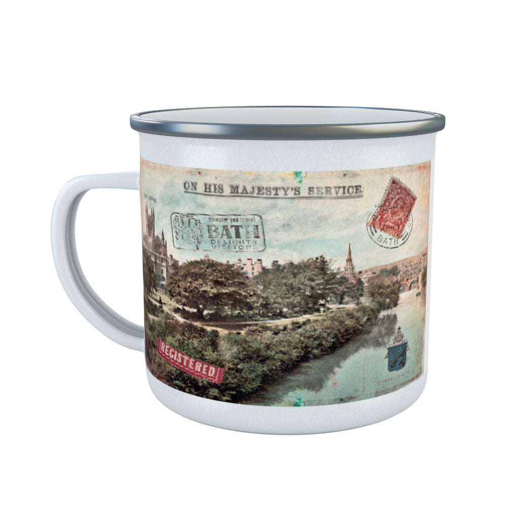 Bath Abbey Enamel Mug