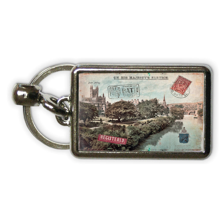 Bath Abbey Metal Keyring