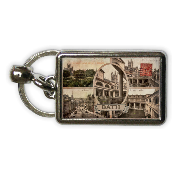 Bath Metal Keyring