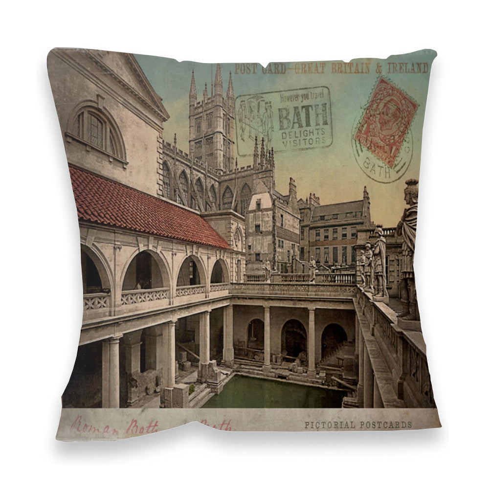 Roman Baths, Bath Fibre Filled Cushion