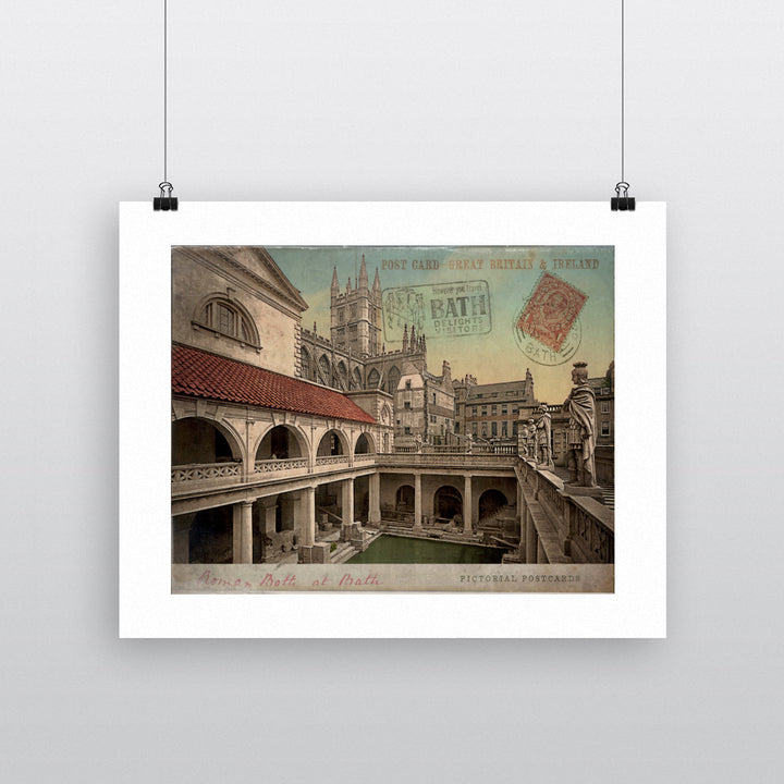 Roman Baths, Bath 90x120cm Fine Art Print