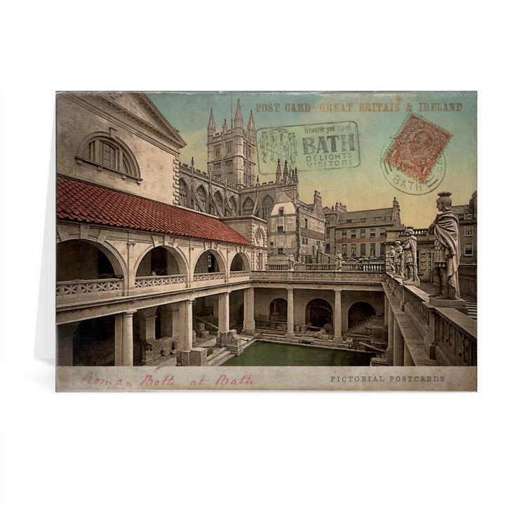 Roman Baths, Bath Greeting Card 7x5