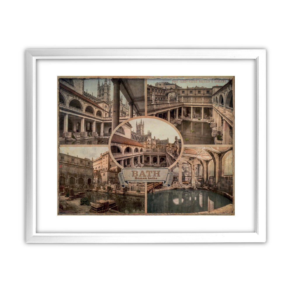 Bath 11x14 Framed Print (White)