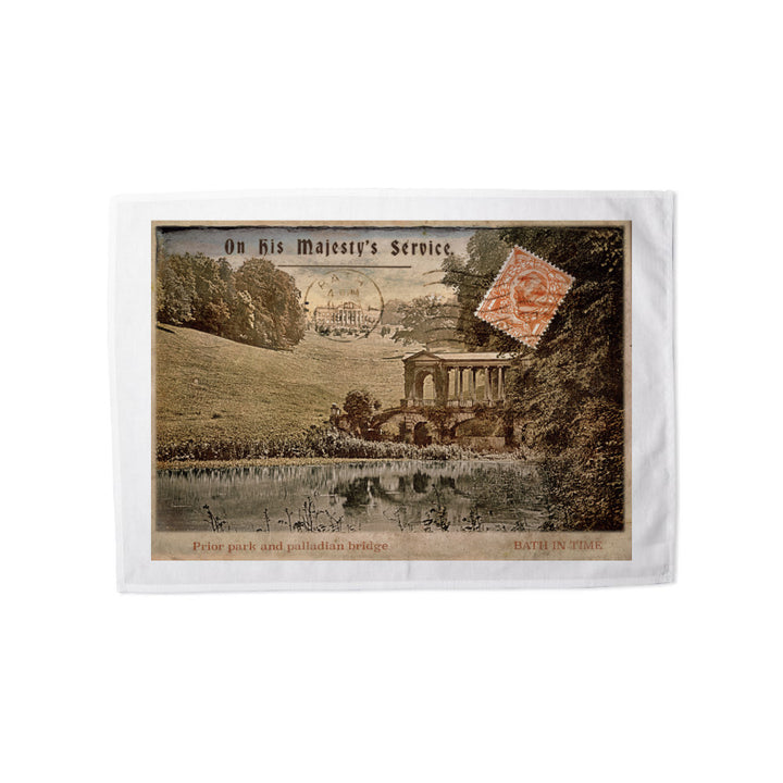Prior Park and Palladian Bridge, Bath Tea Towel