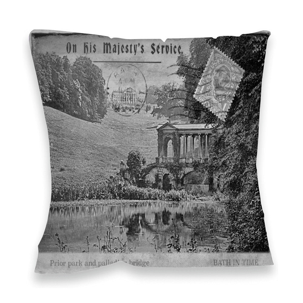 Prior Park and Palladian Bridge, Bath Fibre Filled Cushion
