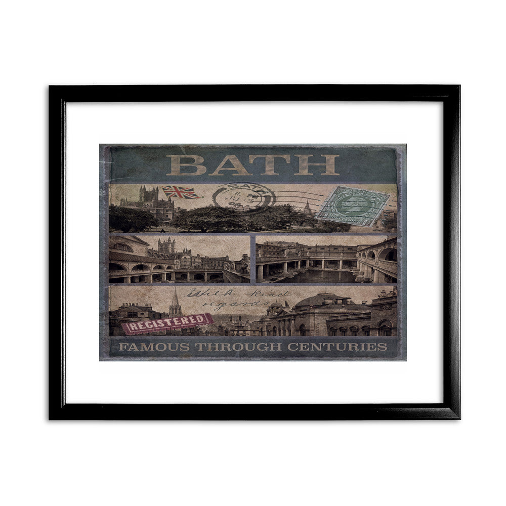 Bath, Famous Through Centuriies 11x14 Framed Print (Black)