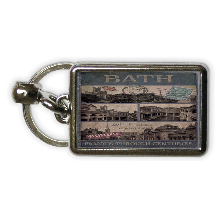 Bath, Famous Through Centuriies Metal Keyring