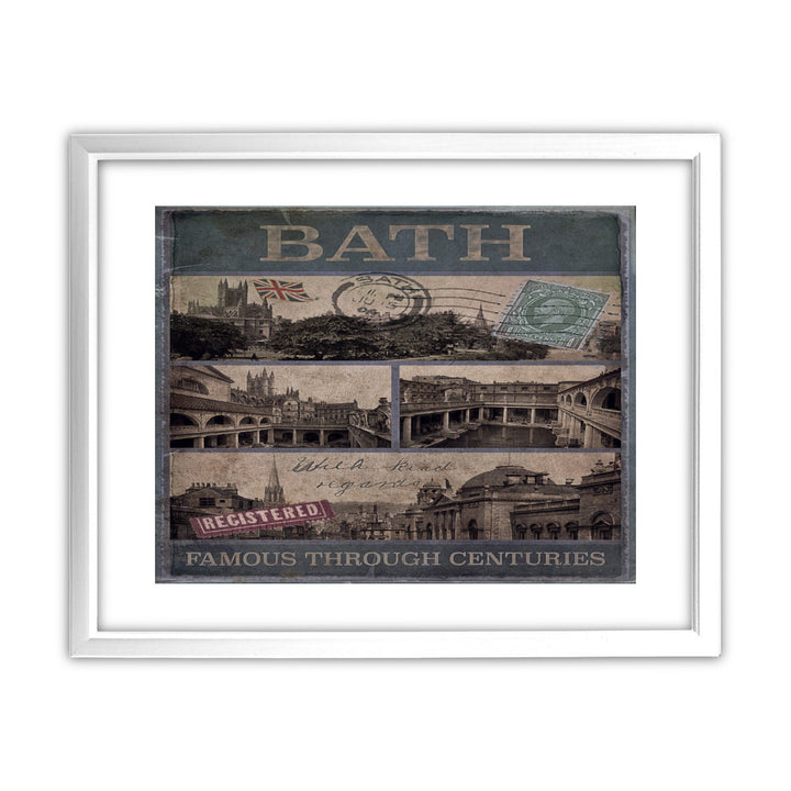 Bath, Famous Through Centuriies 11x14 Framed Print (White)