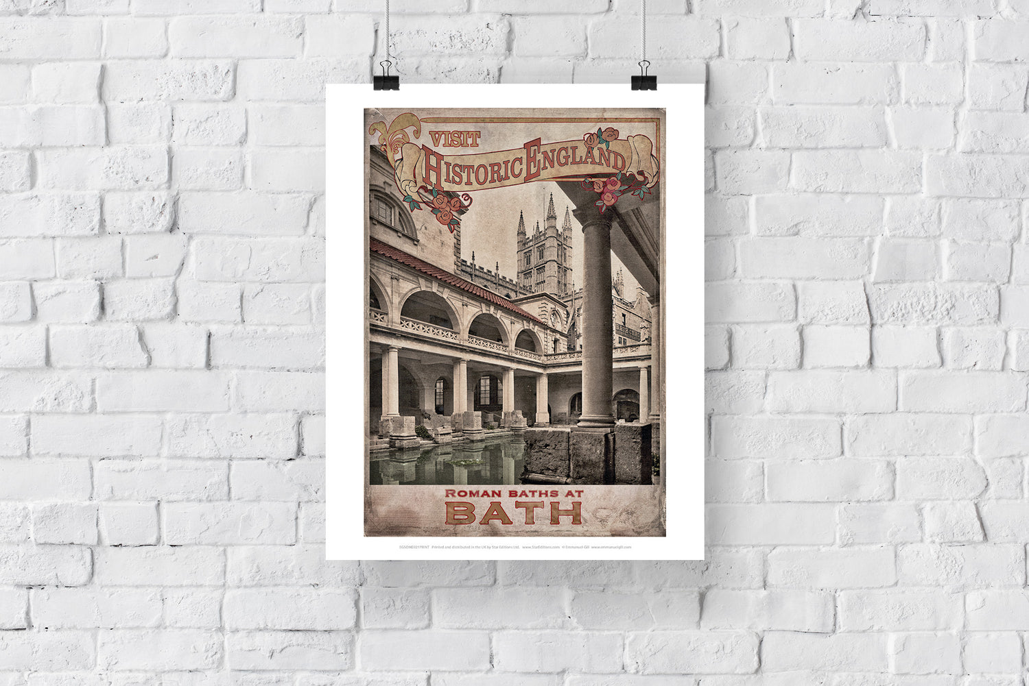 Roman Baths, Bath - Art Print