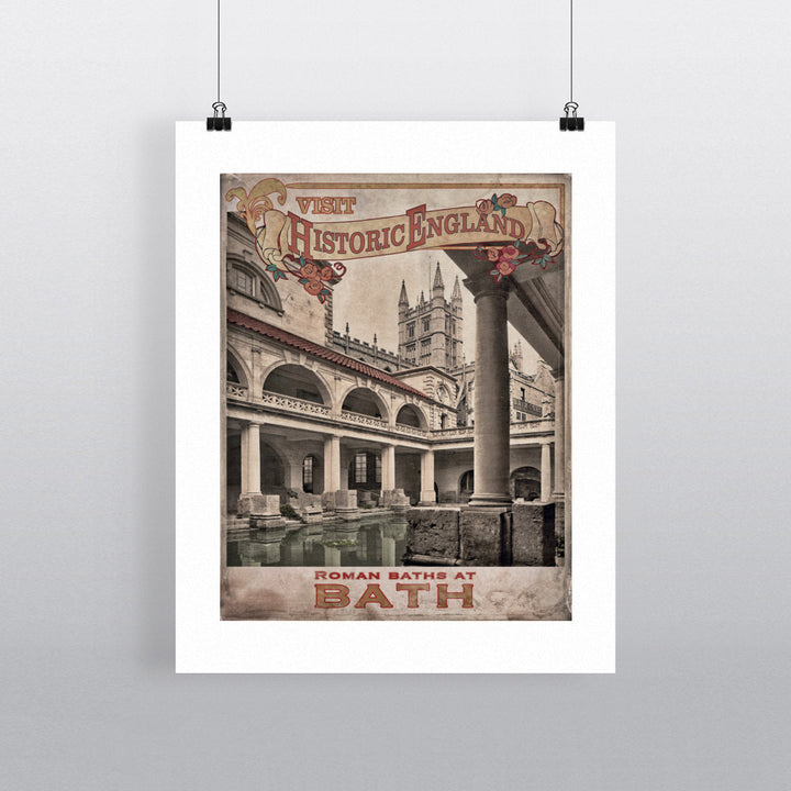 Roman Baths, Bath 90x120cm Fine Art Print