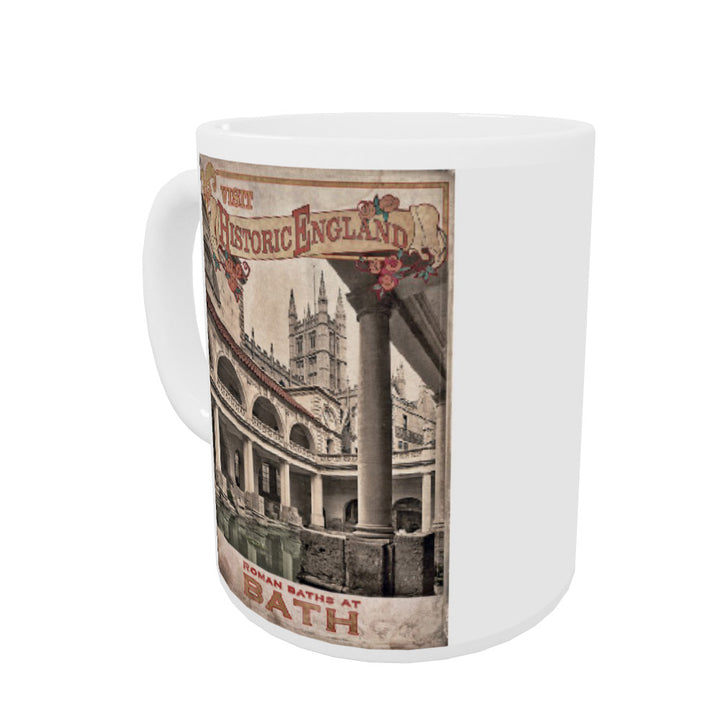 Roman Baths, Bath Coloured Insert Mug