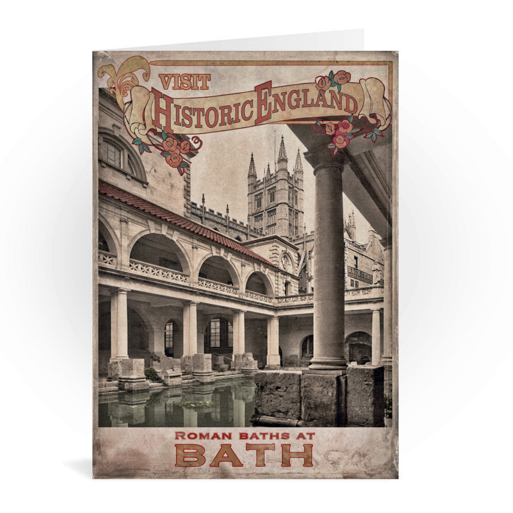 Roman Baths, Bath Greeting Card 7x5