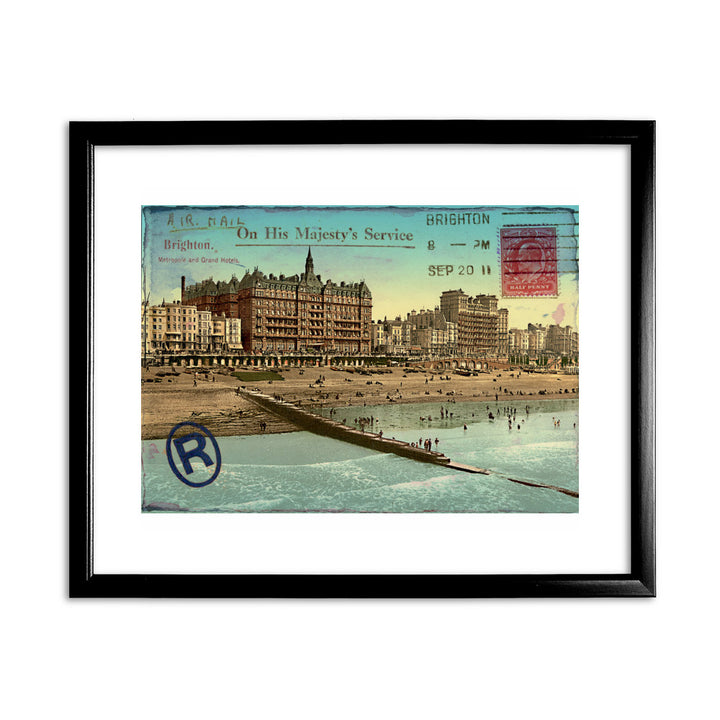 Brighton 11x14 Framed Print (Black)