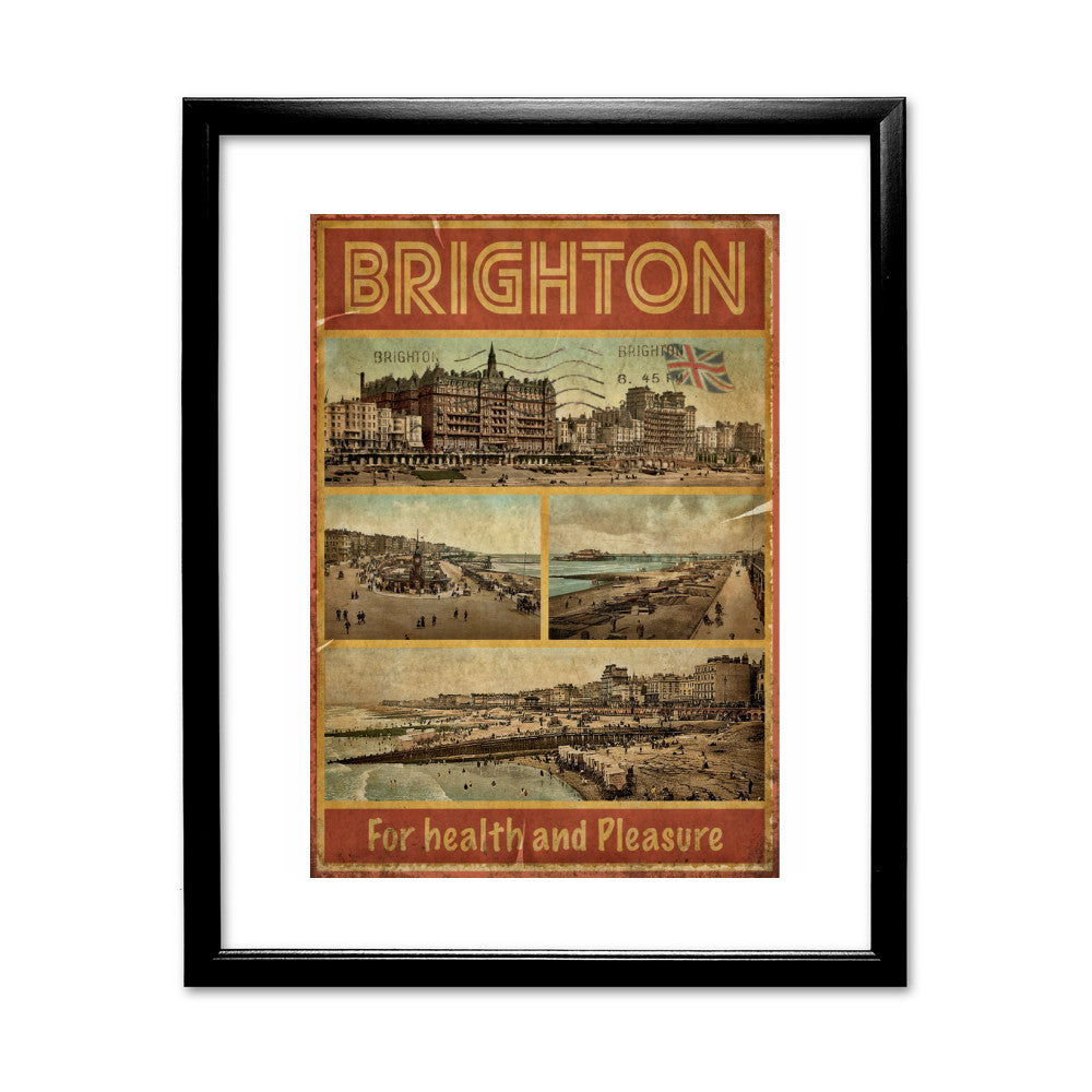 Brighton, For Health and Pleasure - Art Print
