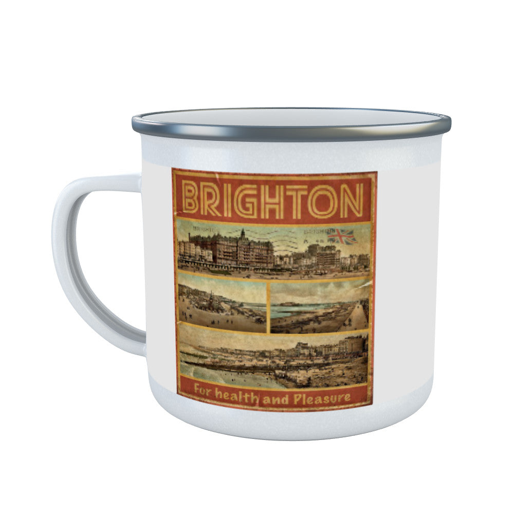 Brighton, For Health and Pleasure Enamel Mug