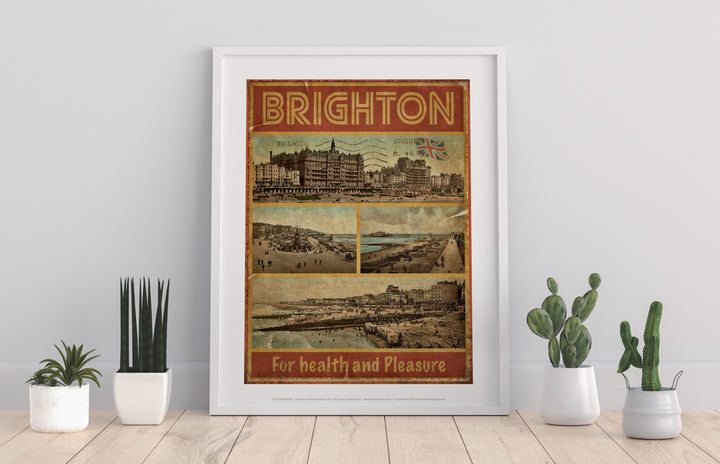 Brighton, For Health and Pleasure - Art Print