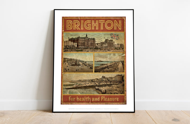 Brighton, For Health and Pleasure - Art Print