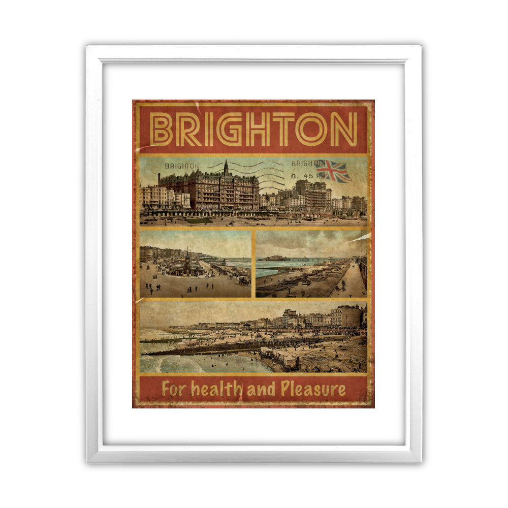Brighton, For Health and Pleasure - Art Print