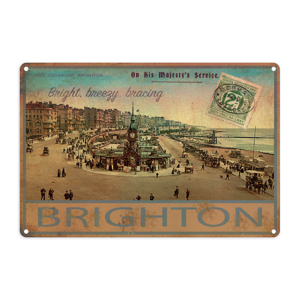 Brighton Metal Sign