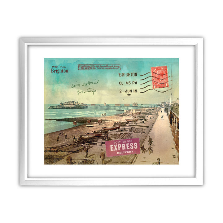 West Pier, Brighton 11x14 Framed Print (White)