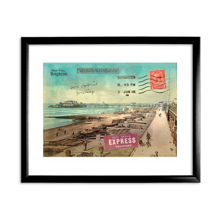 West Pier, Brighton 11x14 Framed Print (Black)