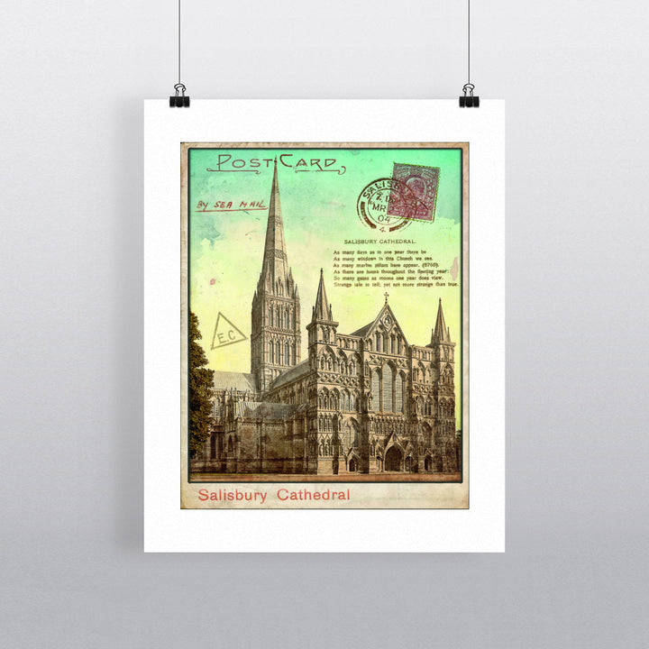 Sailsbury Cathedral, Wiltshire Fine Art Print