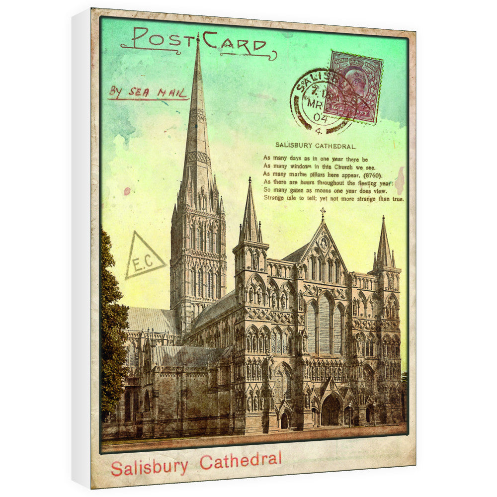 Sailsbury Cathedral, Wiltshire 60cm x 80cm Canvas