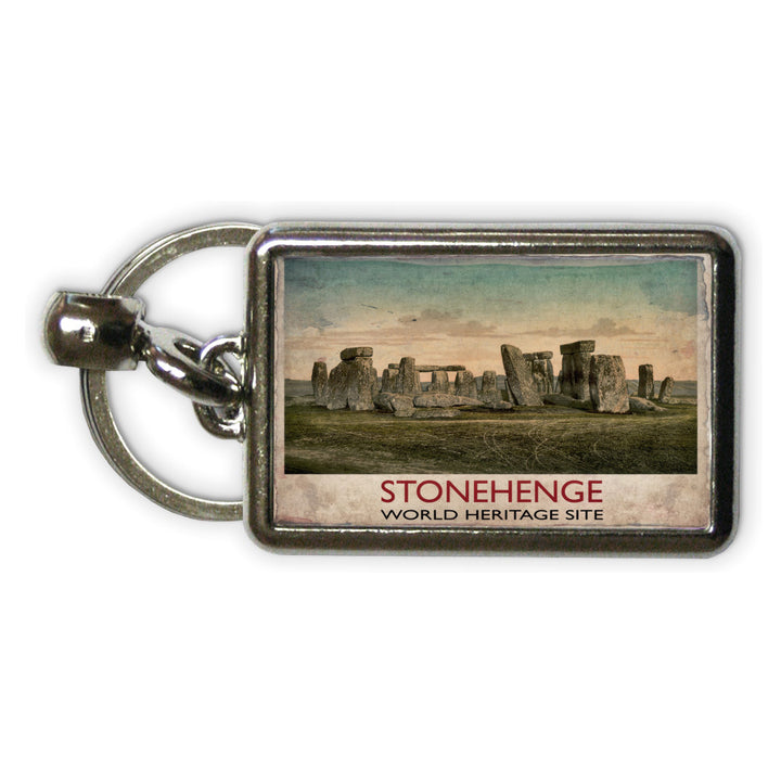 Stonehenge, Wiltshire Metal Keyring