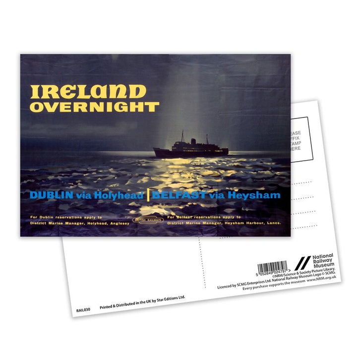 Ireland Overnight - Dublin and Belfast Postcard Pack of 8