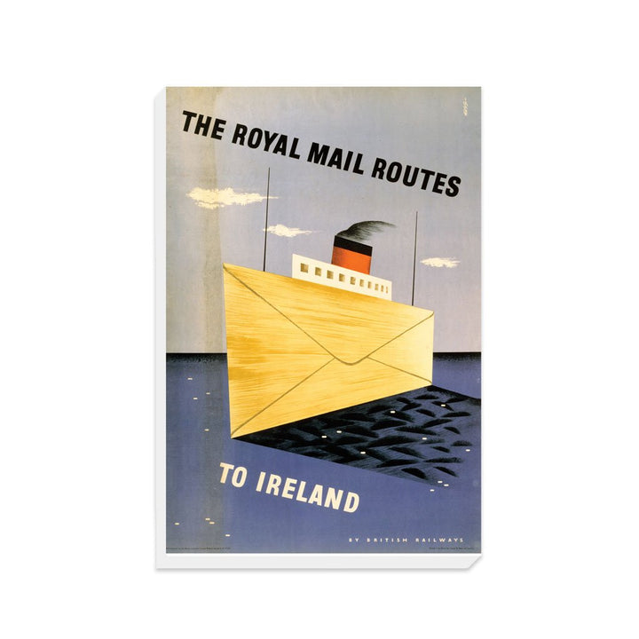 Royal Mail Routes to Ireland - British Railways - Canvas