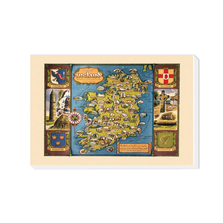 Map of Ireland - Canvas