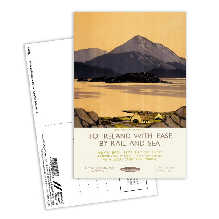 Sheephaven Donegal - To Ireland with Ease Postcard Pack of 8