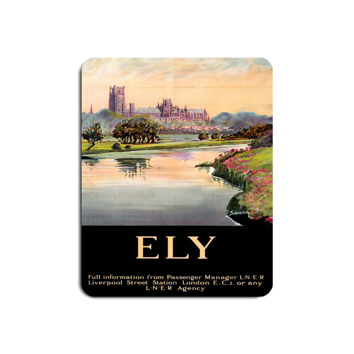 Ely Cathedral Dark Frame - Mouse Mat