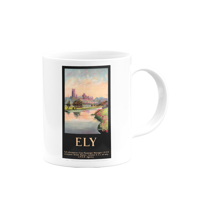 Ely Cathedral Dark Frame Mug