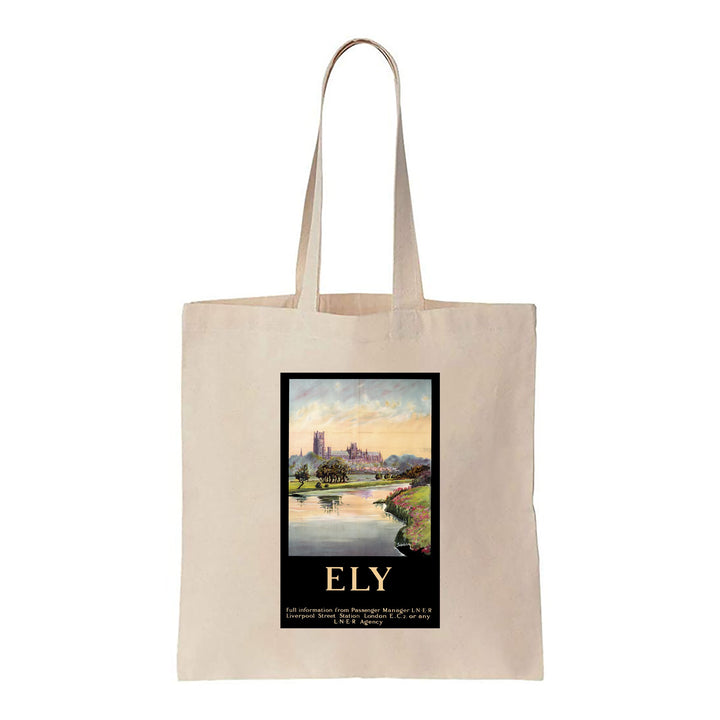 Ely Cathedral Dark Frame - Canvas Tote Bag