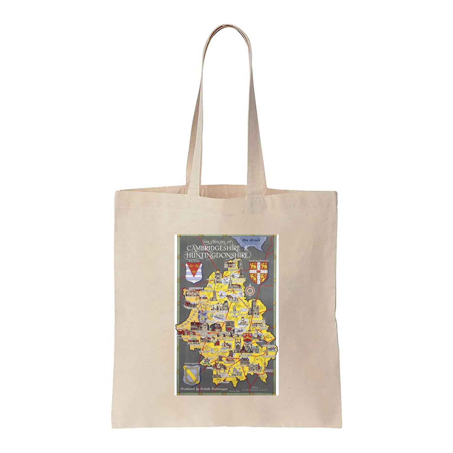 Cambridgeshire and Huntingdonshire - Canvas Tote Bag