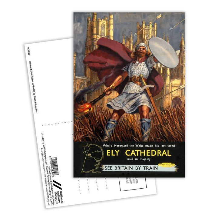 Hereward the Wake Ely Cathedral Postcard Pack of 8