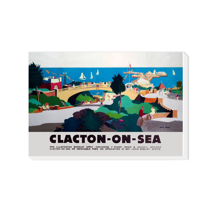 Clacton On Sea Bridge and Pier - Canvas