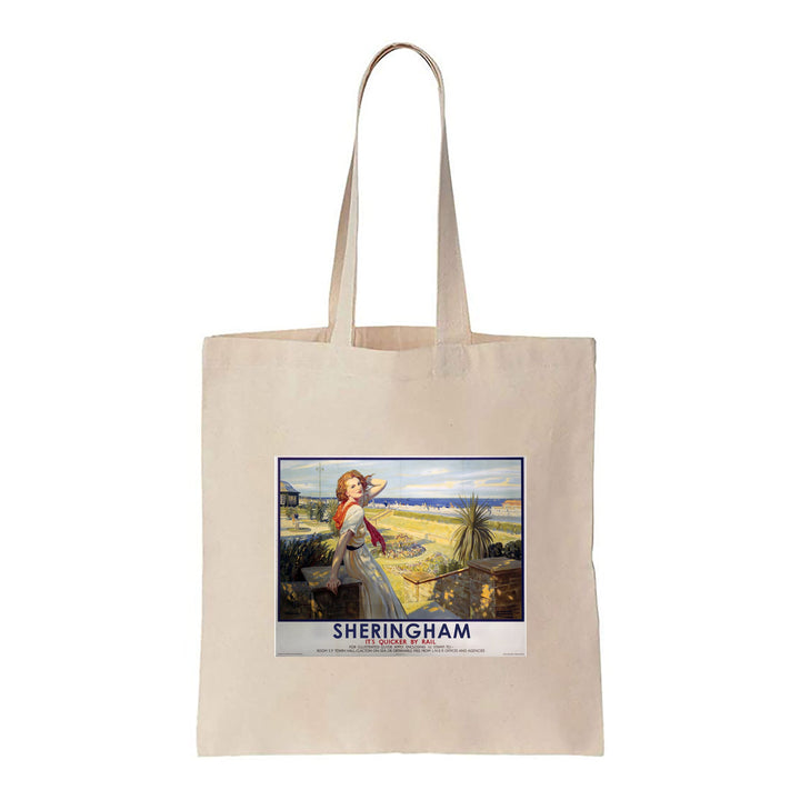 Sheringham, Girl with Red Hair White Dress - Canvas Tote Bag