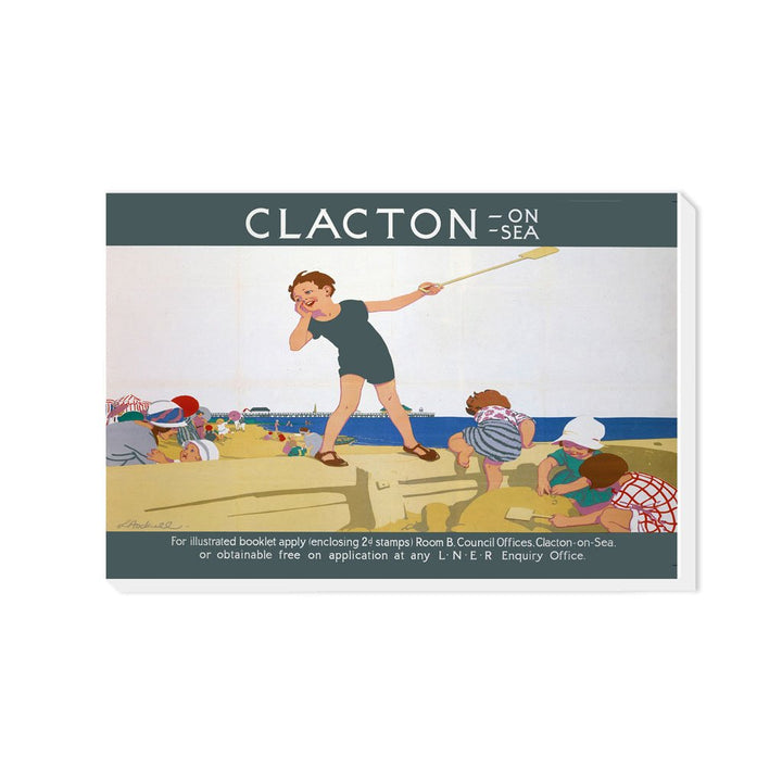 Clacton-on-sea, Kid Playing - Canvas