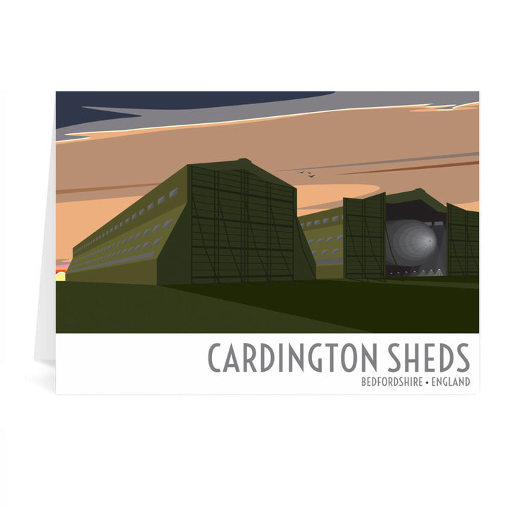 The Cardington Sheds, Bedfordshire Greeting Card 7x5
